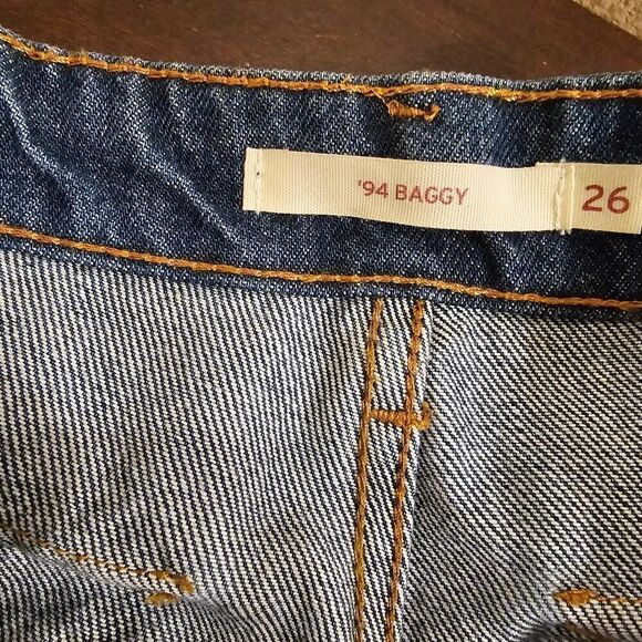 Levi's Women's '94 Baggy Cargo Drawstring Jeans Size 26 - Picture 9 of 10